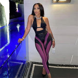 Peek-A-Boo Stripped Leggings