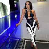 Peek-A-Boo Stripped Leggings