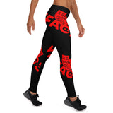 Leggings Black and Red