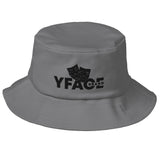 Old School Bucket Hat Black Logo