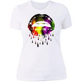 Dripping Lips Ladies  Slim Fit T-Shirt