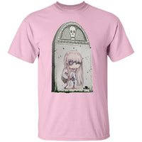 Zombie Girl Tombstone Art by Nick C. T-Shirt