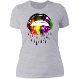 Dripping Lips Ladies  Slim Fit T-Shirt