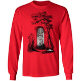 Zombie Boy Gravesite Art by Nick C. Long Sleeve Tee