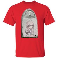 Zombie Girl Tombstone Art by Nick C. T-Shirt