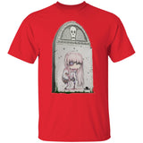 Zombie Girl Tombstone Art by Nick C. T-Shirt