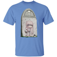 Zombie Girl Tombstone 2 Art by Nick C. T-Shirt