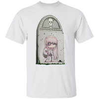 Zombie Girl Tombstone Art by Nick C. T-Shirt