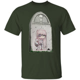 Zombie Girl Tombstone 2 Art by Nick C. T-Shirt