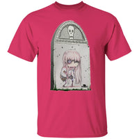 Zombie Girl Tombstone 2 Art by Nick C. T-Shirt