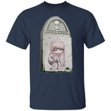 Zombie Girl Tombstone Art by Nick C. T-Shirt