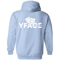 Pullover Hoodie White Logo Front & Back 2