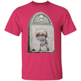 Zombie Boy Tombstone 2 Art by Nick C. T-Shirt