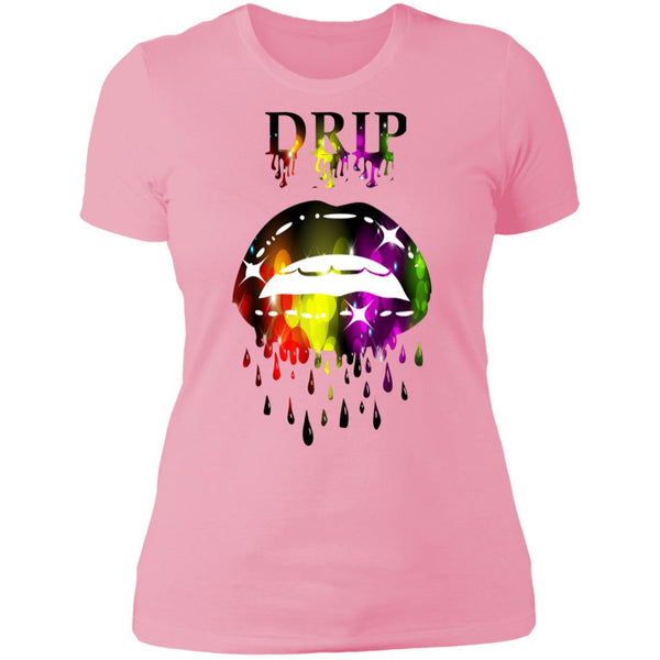 Dripping Lips Ladies  Slim Fit T-Shirt