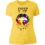 Dripping Lips Ladies  Slim Fit T-Shirt