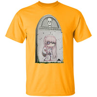 Zombie Girl Tombstone 2 Art by Nick C. T-Shirt