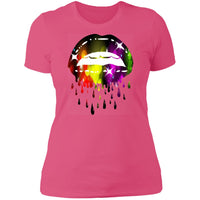 Dripping Lips Ladies  Slim Fit T-Shirt