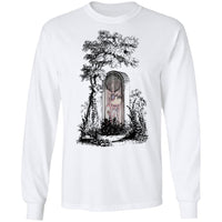 Zombie Girl Gravesite Art by Nick C. Long Sleeve Tee