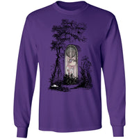 Zombie Girl Gravesite Art by Nick C. Long Sleeve Tee