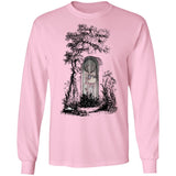 Zombie Girl Gravesite Art by Nick C. Long Sleeve Tee