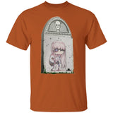 Zombie Girl Tombstone Art by Nick C. T-Shirt