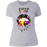 Dripping Lips Ladies  Slim Fit T-Shirt