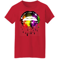 Dripping Lips Ladies T-Shirt