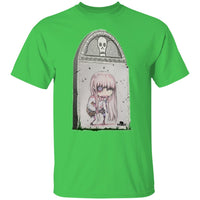 Zombie Girl Tombstone Art by Nick C. T-Shirt