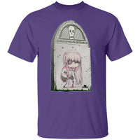 Zombie Girl Tombstone Art by Nick C. T-Shirt