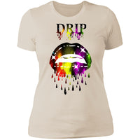 Dripping Lips Ladies  Slim Fit T-Shirt