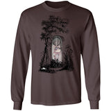 Zombie Girl Gravesite Art by Nick C. Long Sleeve Tee