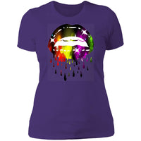 Dripping Lips Ladies  Slim Fit T-Shirt