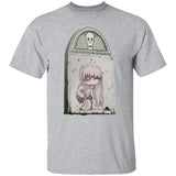 Zombie Girl Tombstone Art by Nick C. T-Shirt