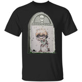 Zombie Boy Tombstone 2 Art by Nick C. T-Shirt