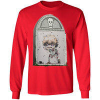 Zombie Boy Tombstone Art by Nick C. Long Sleeve Tee