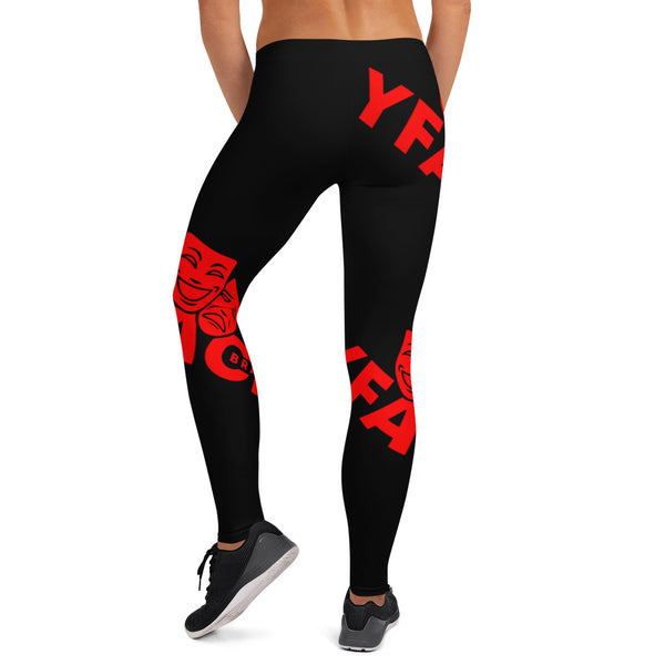 Leggings Black and Red